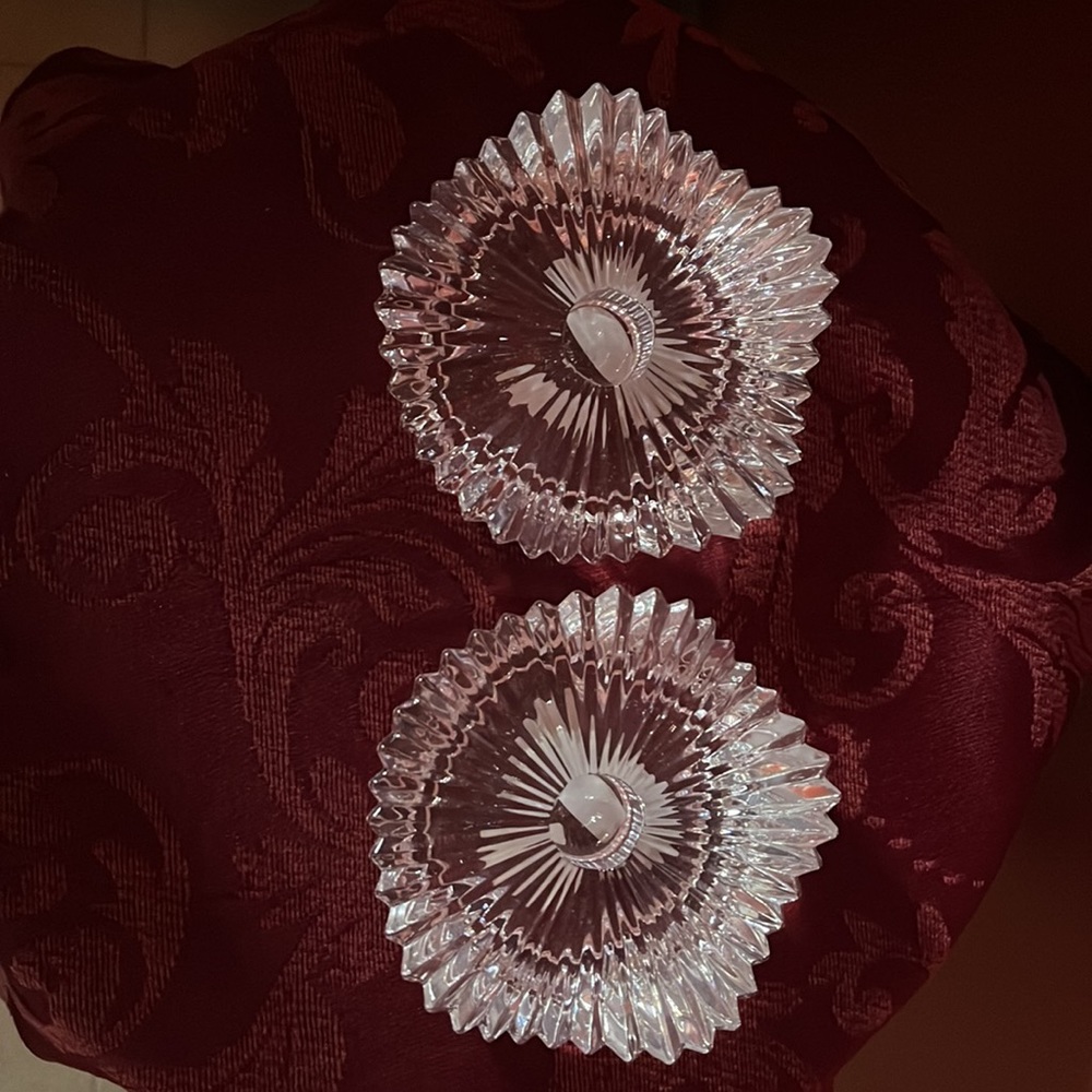 NEW Mikasa Crystal Candle Holders - Picture 3 of 7